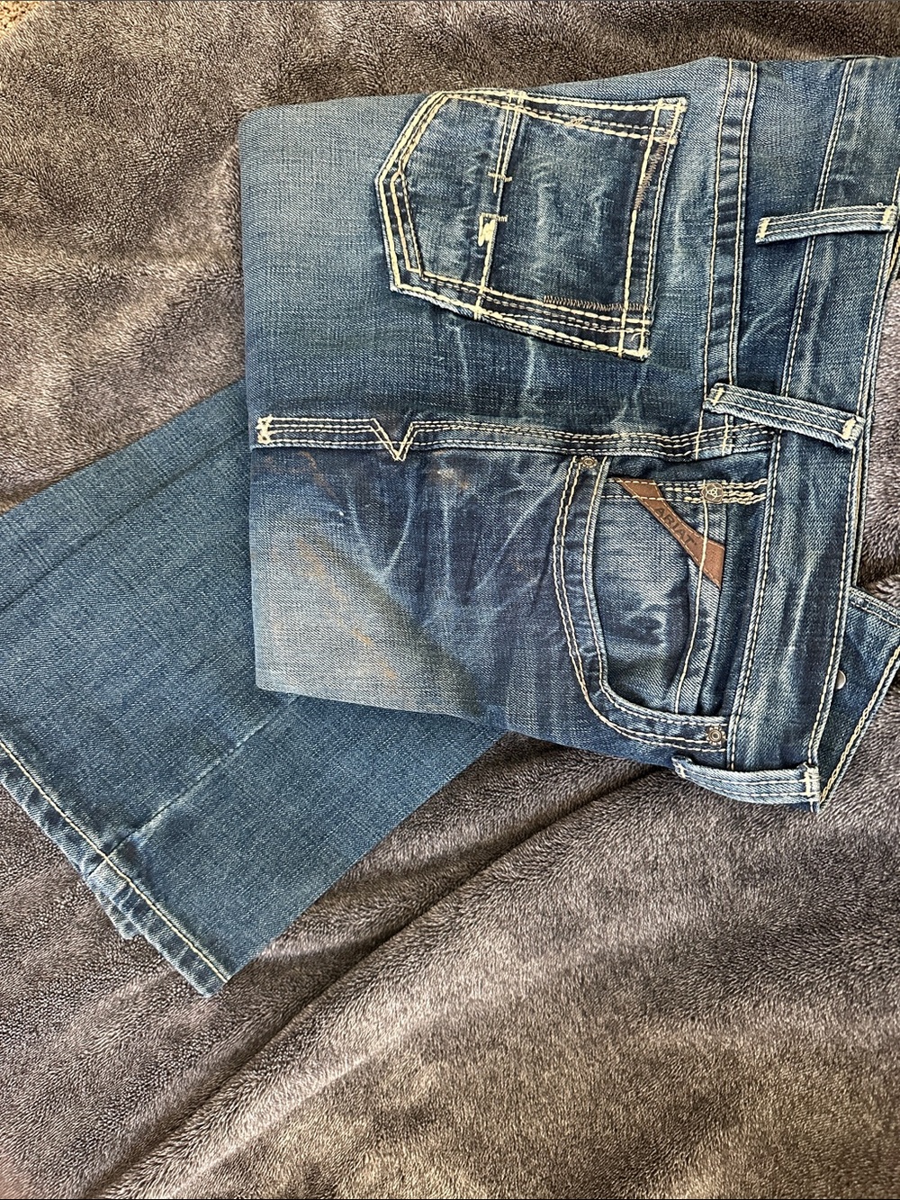 Ariat Men's Dark Blue Bootcut Jeans